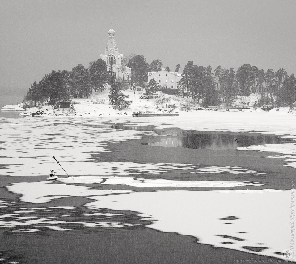 Valaam Monastery from Lake Ladoga