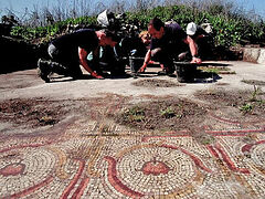 Byzantine Mosaic excavated in Israel