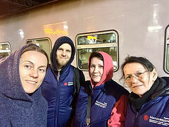 Первая группа добровольцев Казанской епархии выехала в Мариуполь для оказания помощи мирным жителям