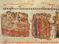 Царь Болгарии святой Петр и преподобный Иоанн Рыльский