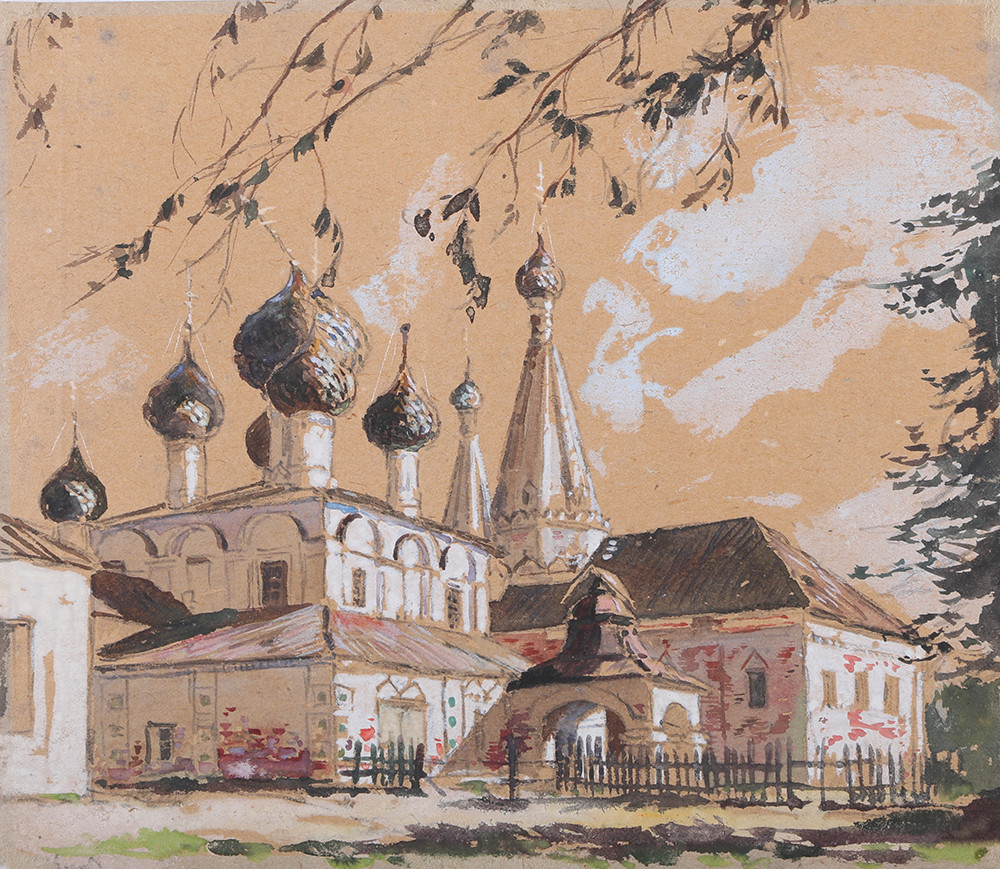 View of a church in Rostov the Great
