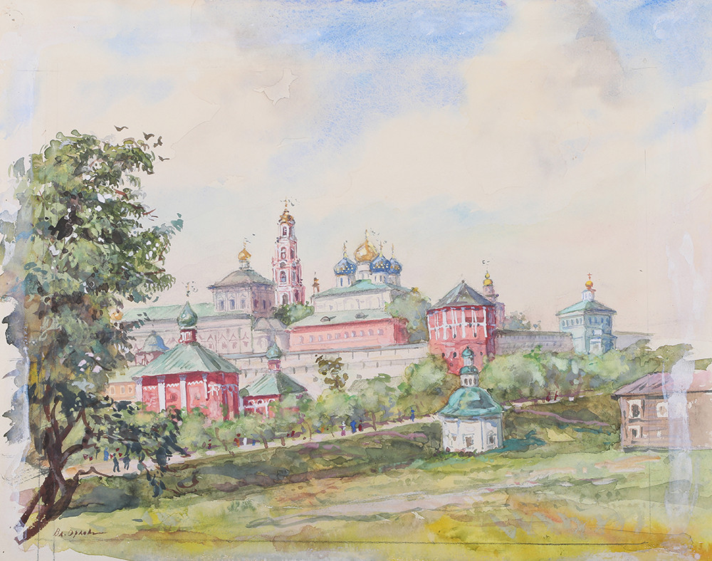 View of the Holy Trinity-St. Sergius Lavra from the south-west