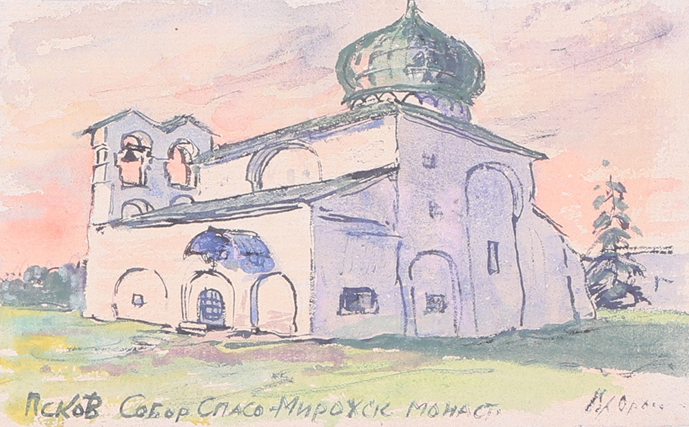 Псков. Собор Спасо-Мирожского монастыря