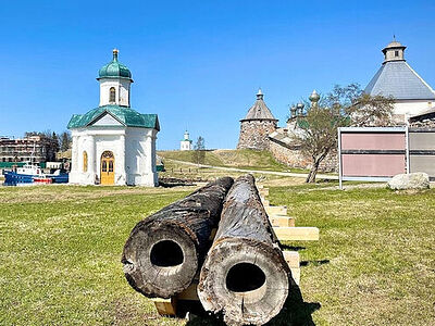В Соловецком монастыре показали деревянный водопровод