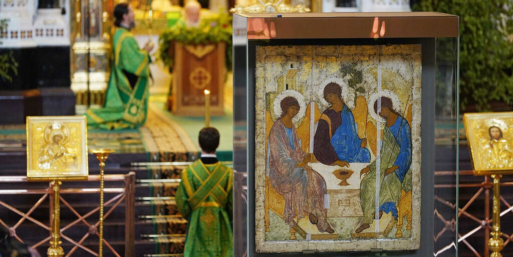 Rublev’s Holy Trinity Icon Arrives At Christ The Savior Cathedral For ...