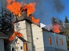 Fire destroys 118-year-old wooden Romanian Orthodox church in Canada (+VIDEO)
