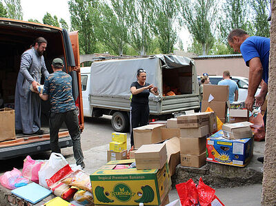 Специальный центр Крымской митрополии передал гуманитарную помощь в ПВР Херсонской области и жителям Алешек и Голой Пристани. Информационная сводка о помощи беженцам (от 13 июня 2023 года)