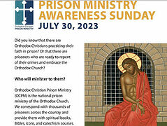 Prison Ministry Awareness Sunday set for July 30 by Assembly of Bishops