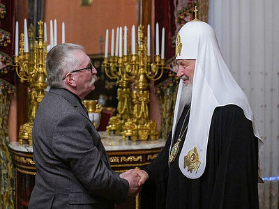 Святейший Патриарх Кирилл встретился с писателем Яном Таксюром