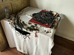 VIDEO: Bible, other items burned in Orthodox church break-in in Bay Area