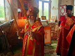 First Liturgy in 85 years in Novgorod village church