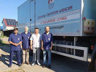 Врачи церковной больницы святителя Алексия оказали помощь в шести населенных пунктах Херсонщины. Информационная сводка о помощи беженцам (от 7 июля 2023 года)