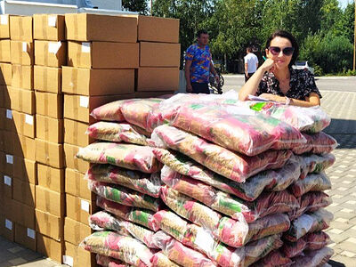 Приходы Ростовской области передали продукты в гуманитарный центр Ростова-на-Дону для беженцев и нуждающихся. Информационная сводка о помощи беженцам (от 27 июля 2023 года)