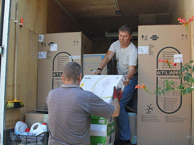 Синодальный отдел по благотворительности передал помощь в Луганск. Информационная сводка о помощи беженцам (от 18 августа 2023 года)