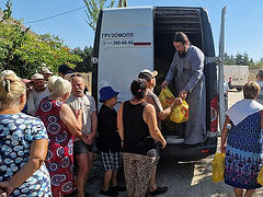 Специальный гуманитарный центр Крымской митрополии совершил 92-ю поездку в зону конфликта. Информационная сводка о помощи беженцам (от 24 августа 2023 года)