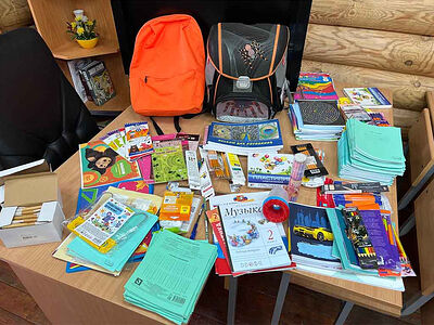 Подольская епархия передала школьные принадлежности семьям в Горловке и Запорожской области. Информационная сводка о помощи беженцам (за 5-6 сентября 2023 года)