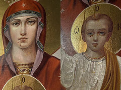 Myrrh appears on icon at church that schismatics and Uniates tried to seize