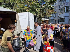 Специальный гуманитарный центр Крымской митрополии доставили 24 тонны помощи в Херсонскую область. Информационная сводка о помощи беженцам (от 13 сентября 2023 года)
