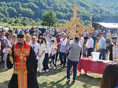 Montenegro: Dozens baptized, laying of foundation stone for new church