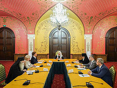 Святейший Патриарх Кирилл встретился с представителями фонда «Защитники Отечества»