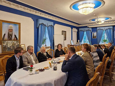 Состоялась встреча председателя Синодального отдела по благотворительности с представителями фонда «Защитники Отечества»