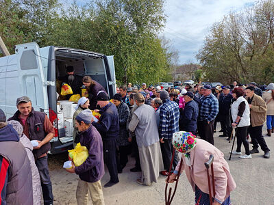 Крымская митрополия доставила продукты и бытовую химию в Херсонскую область. Информационная сводка о помощи беженцам (от 12 октября 2023 года)