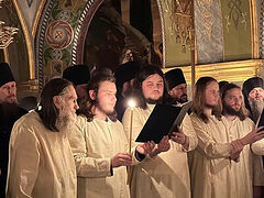 Ukrainian Church tonsures new monastics—8 monks at Pochaev Lavra