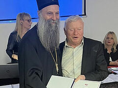 Serbian Patriarch honored for his support of blind community