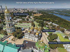 Caves and churches of Kiev Lavra can be seen in virtual tour