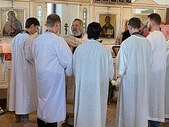Mass Baptism at English parish on Theophany