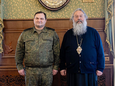 Глава Татарстанской митрополии встретился и заместителем командующего войсками Центрального военного округа