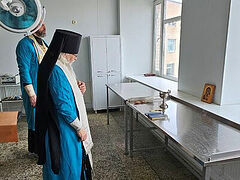 Председатель Синодального отдела по благотворительности посетил филиал № 3 госпиталя имени Бурденко в подмосковной Купавне