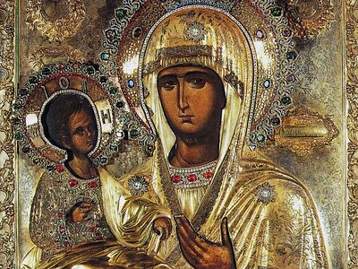 Икона Божией Матери «Троеручица»