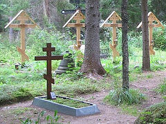 Монастырское кладбище на Валааме