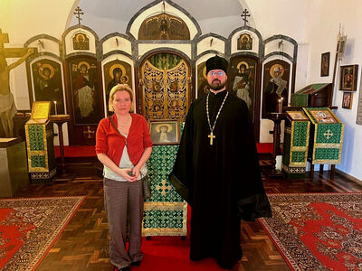 Министр культуры России посетила храм Русской Православной Церкви в Рио-де-Жанейро