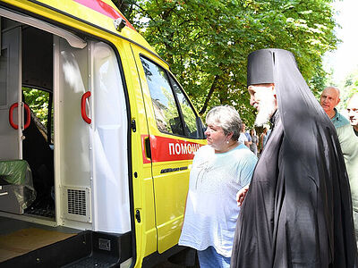 Епископ Балашихинский Николай передал центру экстренной помощи в Луганске реанимационный автомобиль. Информационная сводка о помощи беженцам (за 6-8 июля 2024 года)
