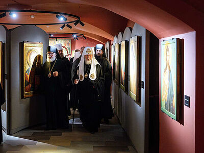 Святейший Патриарх Кирилл посетил Музей современной иконы в Валаамском монастыре