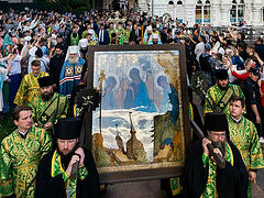 New feast: Translation of Rublev Trinity Icon to the Trinity-St. Sergius Lavra