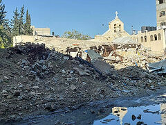 Another explosion at St. Porphyrios Monastery in Gaza City