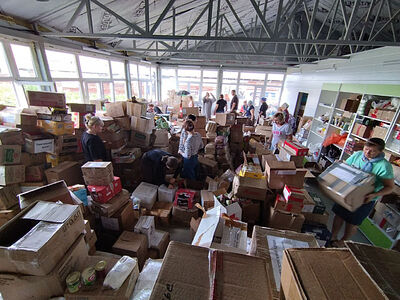 Отчет о церковной помощи пострадавшим в Курской области за 13 августа