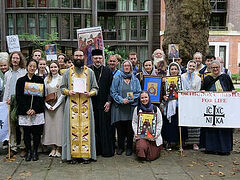 Orthodox Christians participate in London’s annual pro-life march