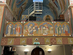 ROCOR’s London cathedral unveils new frescoes of British saints