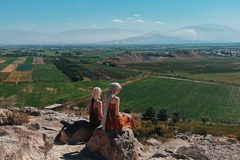 Gazing at the fruit orchards and vineyards (Ararat province)