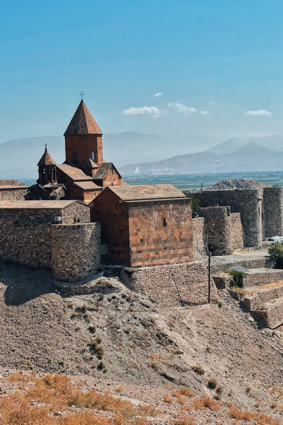 Hor Virap. A monastery at the foot of Mt. Ararat