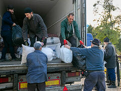 Humanitarian aid delivered to Svyatogorsk Lavra, shelter for refugees