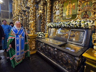 Проповедь перед молебном у раки святителя Тихона в Донском ставропигиальном монастыре