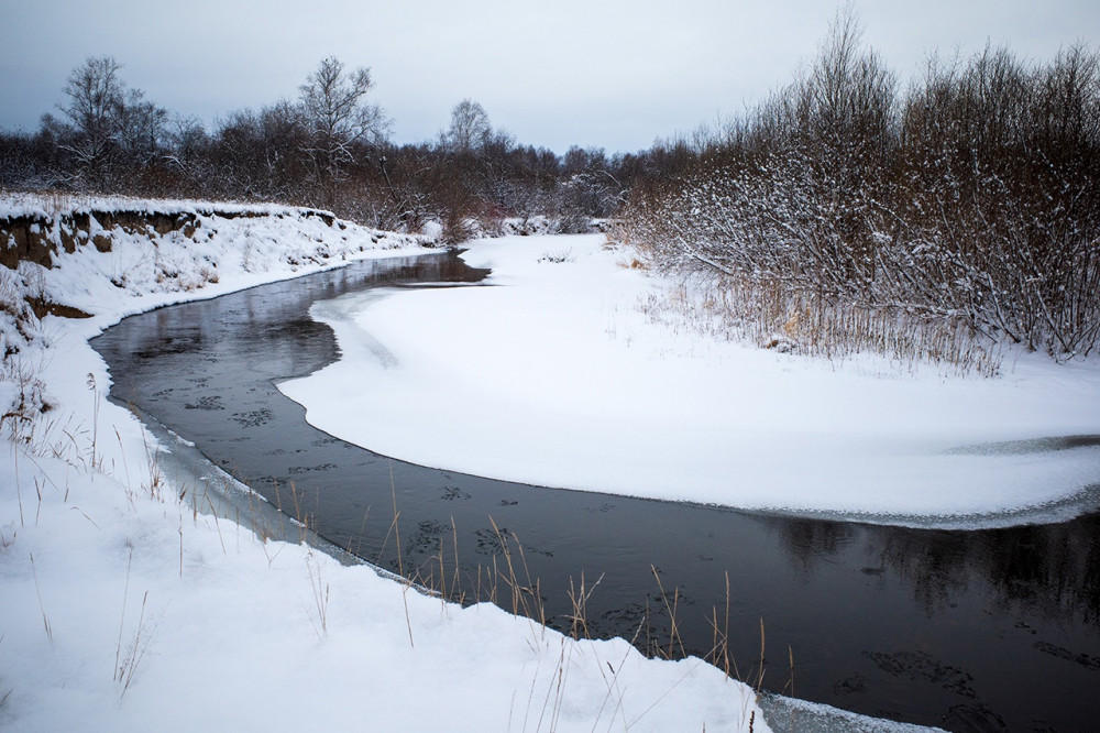 Esaulovka river, tributary of the Enisei