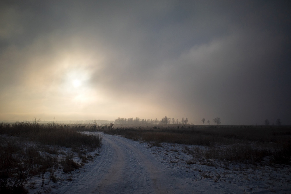 Fog outside the city