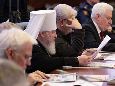 Председатель Синодального отдела по взаимодействию с Вооруженными силами и правоохранительными органами принял участие в заседании Общественного совета при Минобороны РФ