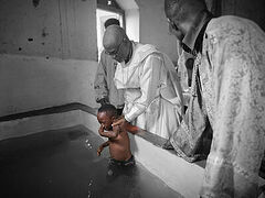 Ghanaian village celebrates Orthodox Baptism of 35 catechumens